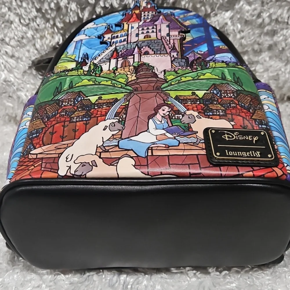 Loungefly Beauty And The Beast mini backpack and cardholder set